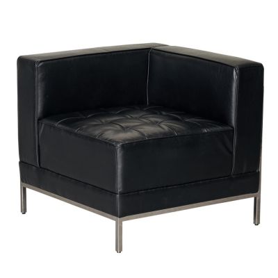 Image of Lenox Black Corner Chair